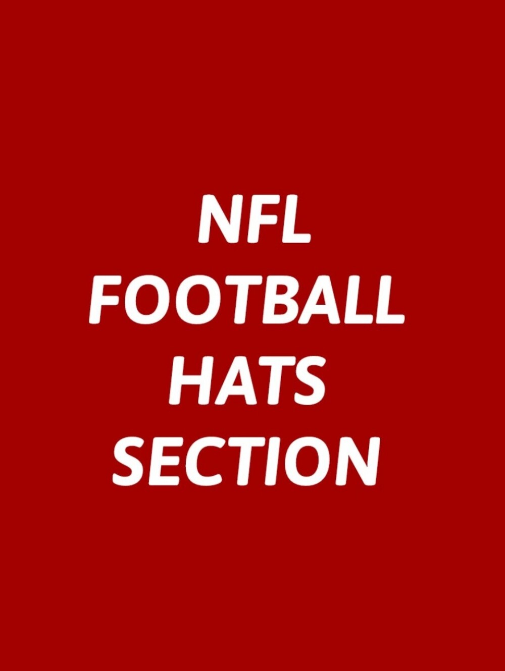 NFL FOOTBALL SNAPBACK HATS.